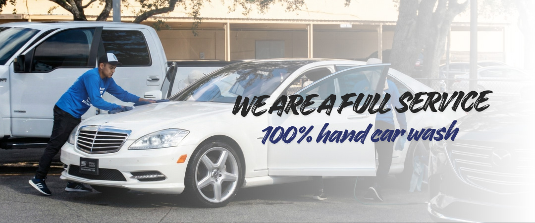 100% hand car wash