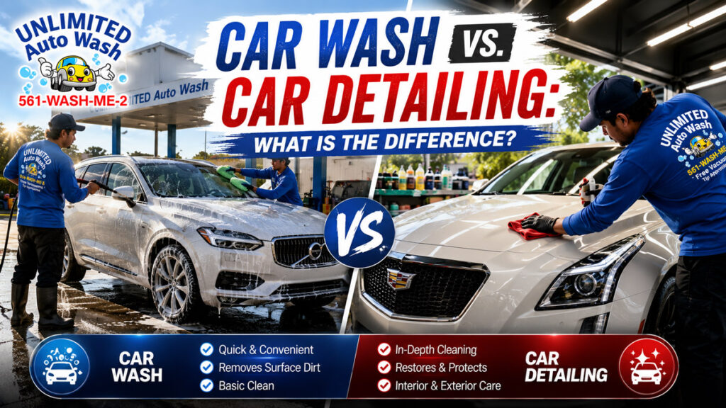 Car Wash vs. Car Detailing