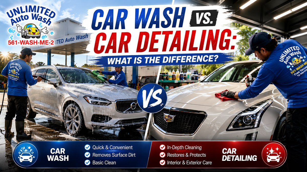 Car Wash vs. Car Detailing