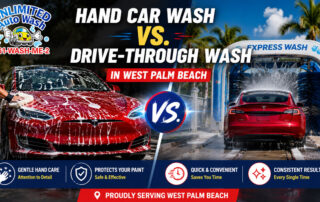Hand Car Wash vs. Drive-Through Wash in West Palm Beach